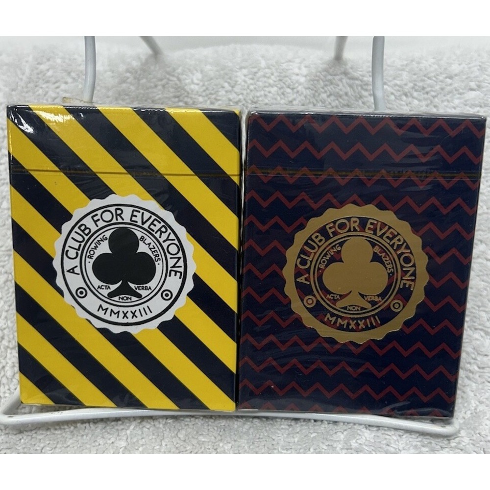 Rowing Blazers Target Exclusive Red and Yellow Two Pack Deck of Cards New